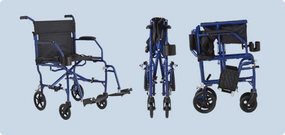 medline ultralight transport chair