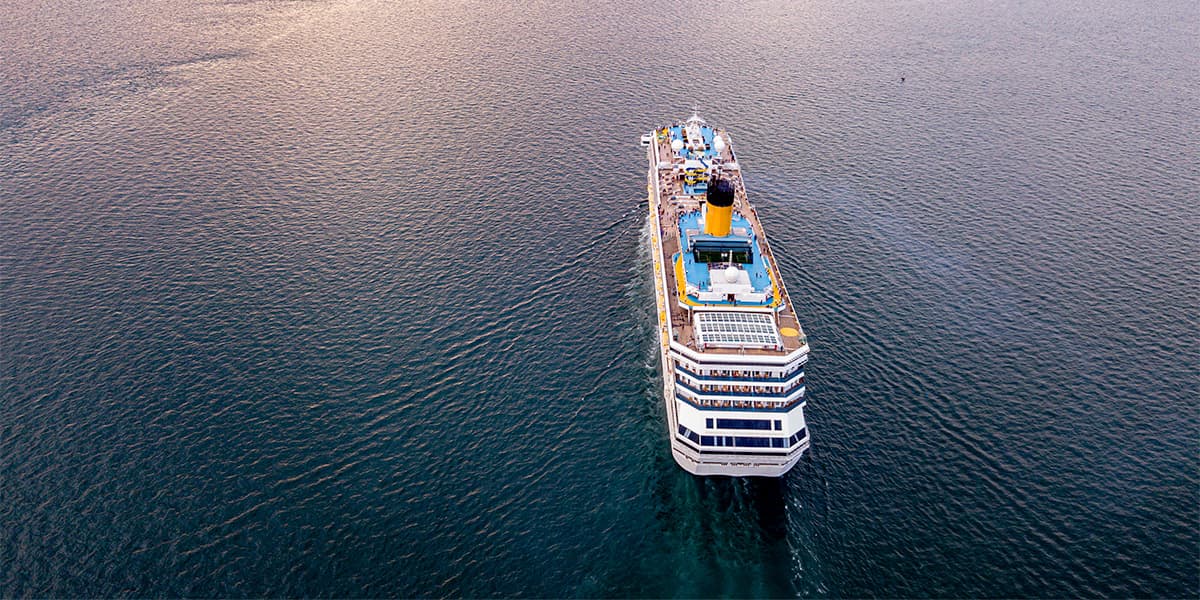 Cruise Ship in the Ocean